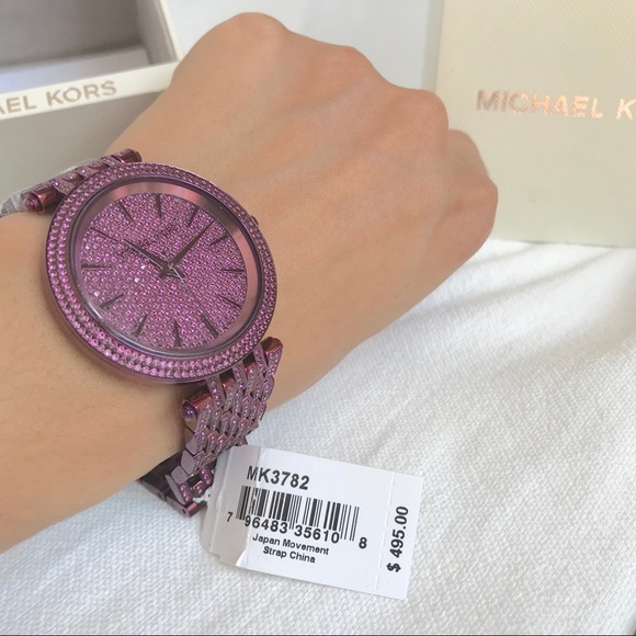 Authentic MK Stunning Darci Dazzling plum watch - Picture 5 of 6